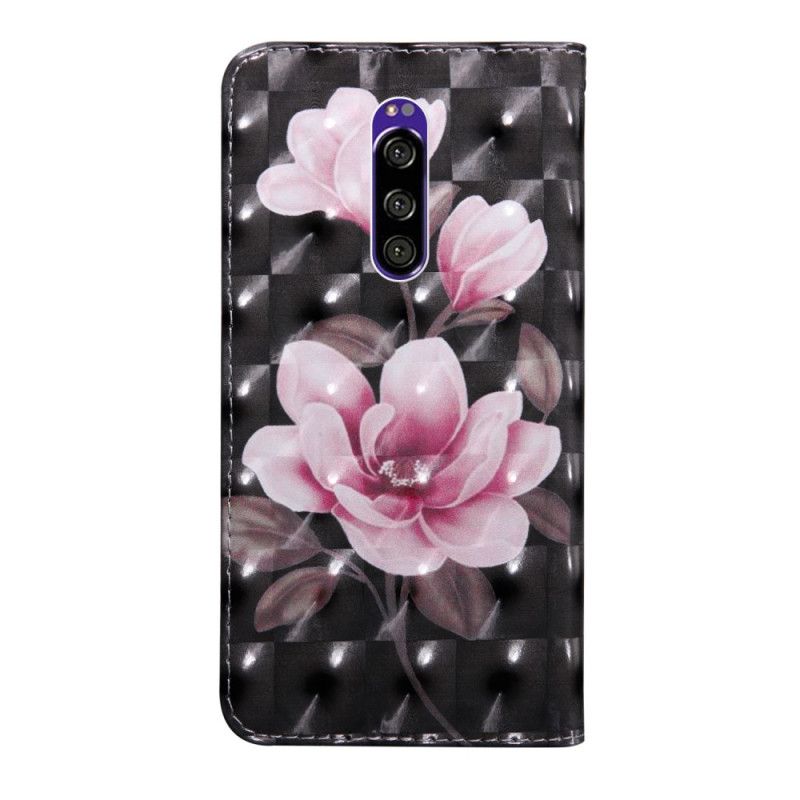 Leren Hoesje Sony Xperia 1 Bloemen Bloeien