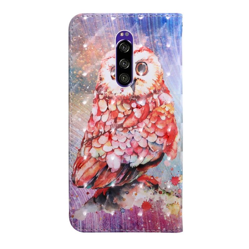 Leren Hoesje Sony Xperia 1 Hibou De Schilder