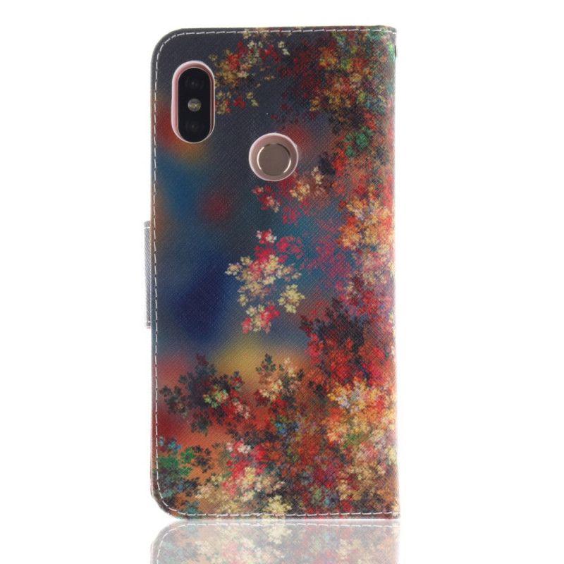 Cover Folio-hoesje Xiaomi Redmi Note 5 Telefoonhoesje Bloemenval