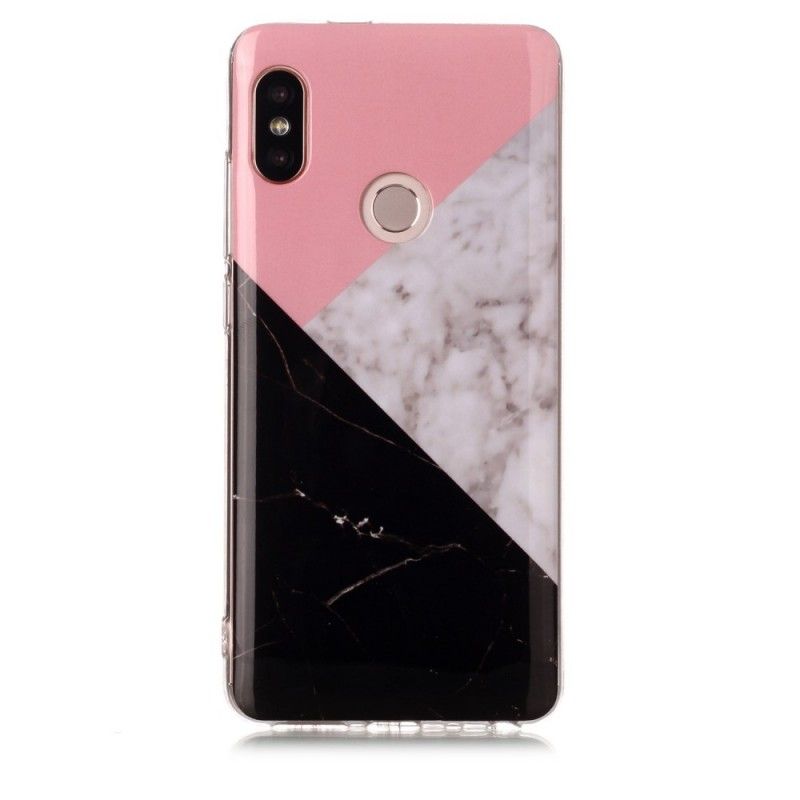 Hoesje voor Xiaomi Redmi Note 5 Geometrisch Marmereffect