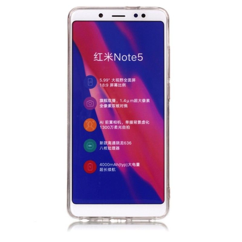 Hoesje voor Xiaomi Redmi Note 5 Geometrisch Marmereffect