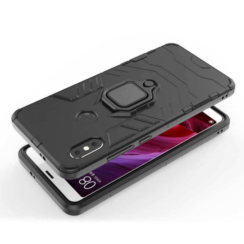 Hoesje Xiaomi Redmi Note 5 Rood Zwart Resistente Ring