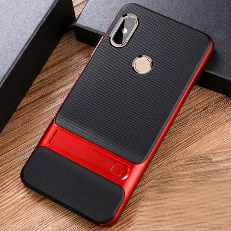 Hoesje Xiaomi Redmi Note 5 Zilver Rood Elegantie Tong