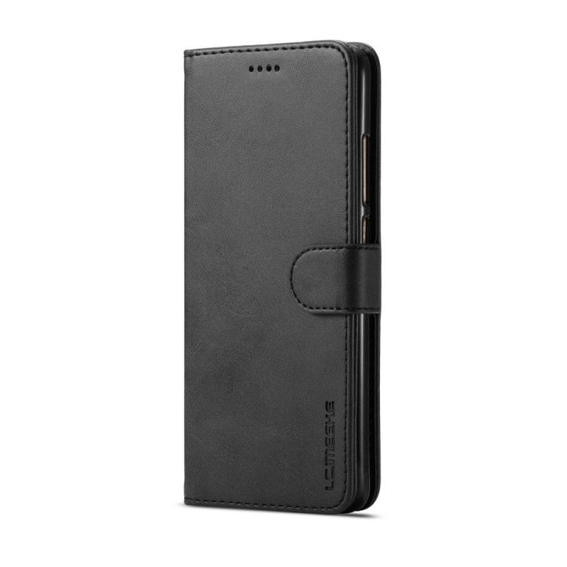 Leren Hoesje voor Xiaomi Redmi Note 5 Grijs Zwart Lc.Imeeke Leereffect