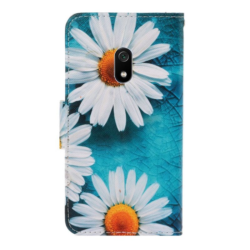 Bescherming Hoesje Xiaomi Redmi 8A Telefoonhoesje String Madeliefjes