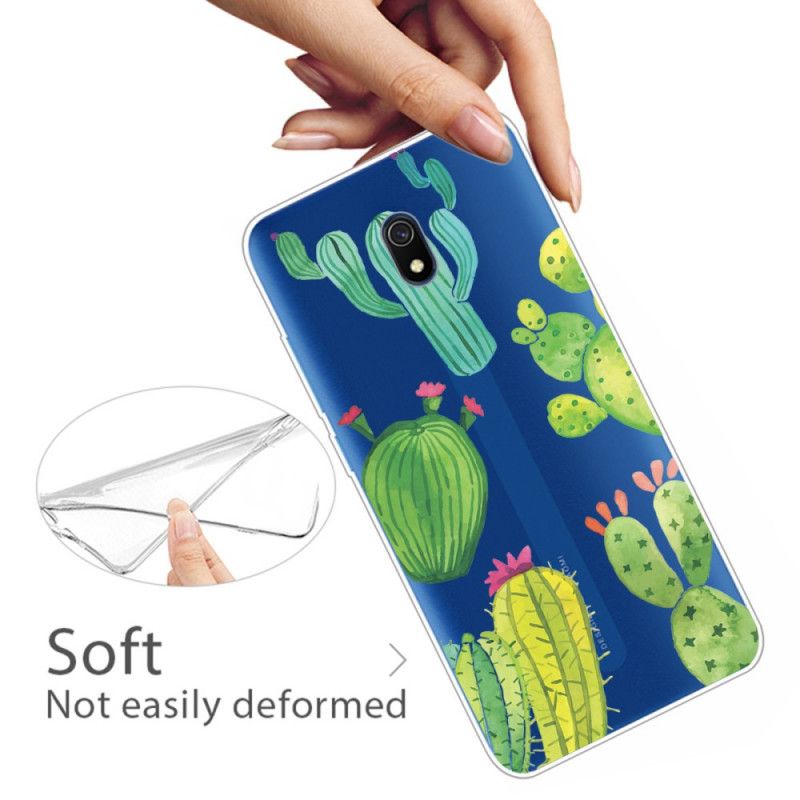 Case Hoesje Xiaomi Redmi 8A Telefoonhoesje Aquarel Cactus