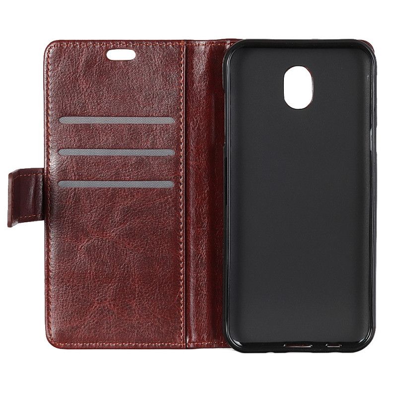 Cover Folio-hoesje Xiaomi Redmi 8A Rood Zwart Telefoonhoesje Antiek Leereffect