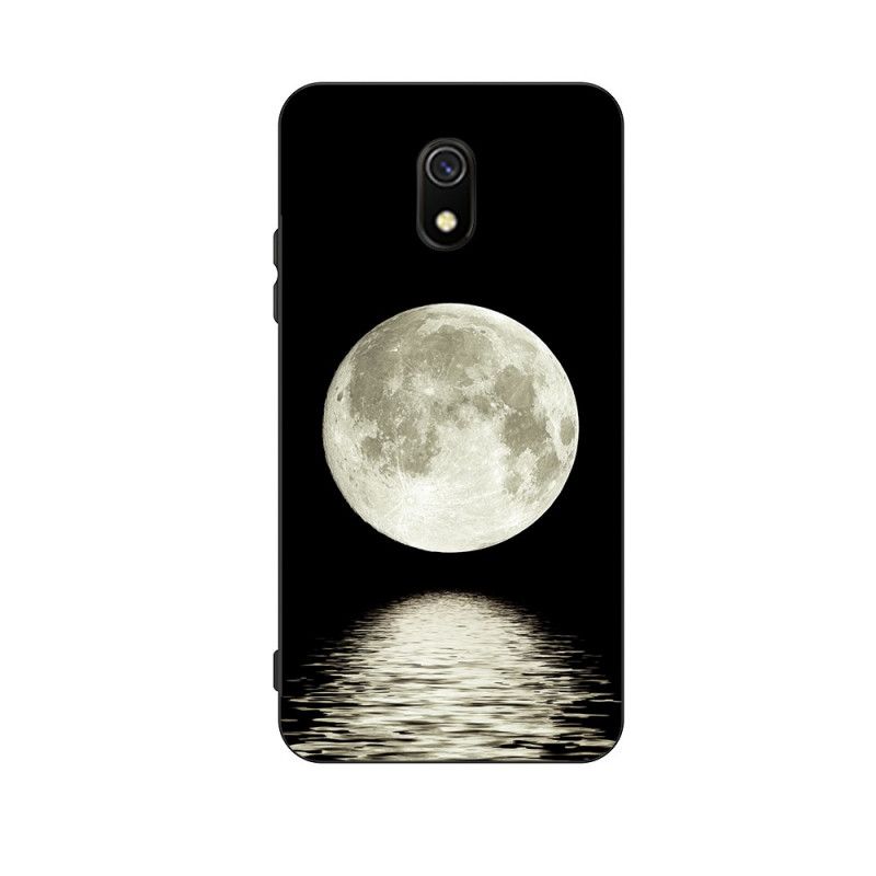 Cover Hoesje Xiaomi Redmi 8A Telefoonhoesje Flexibele Siliconen Maan Marine