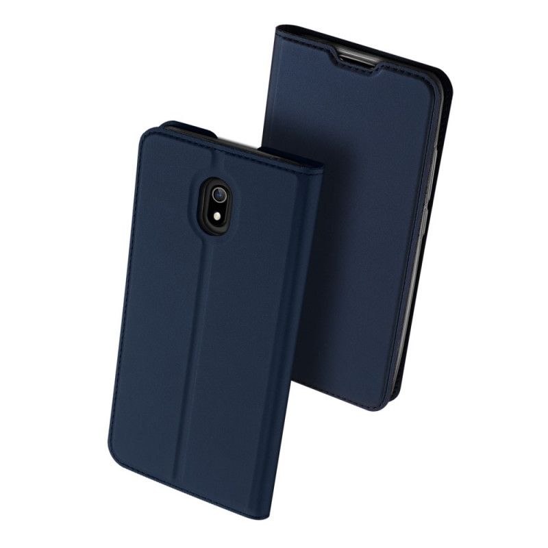 Folio-hoesje Xiaomi Redmi 8A Donkerblauw Zwart Dux Ducis Pro Serie Skin