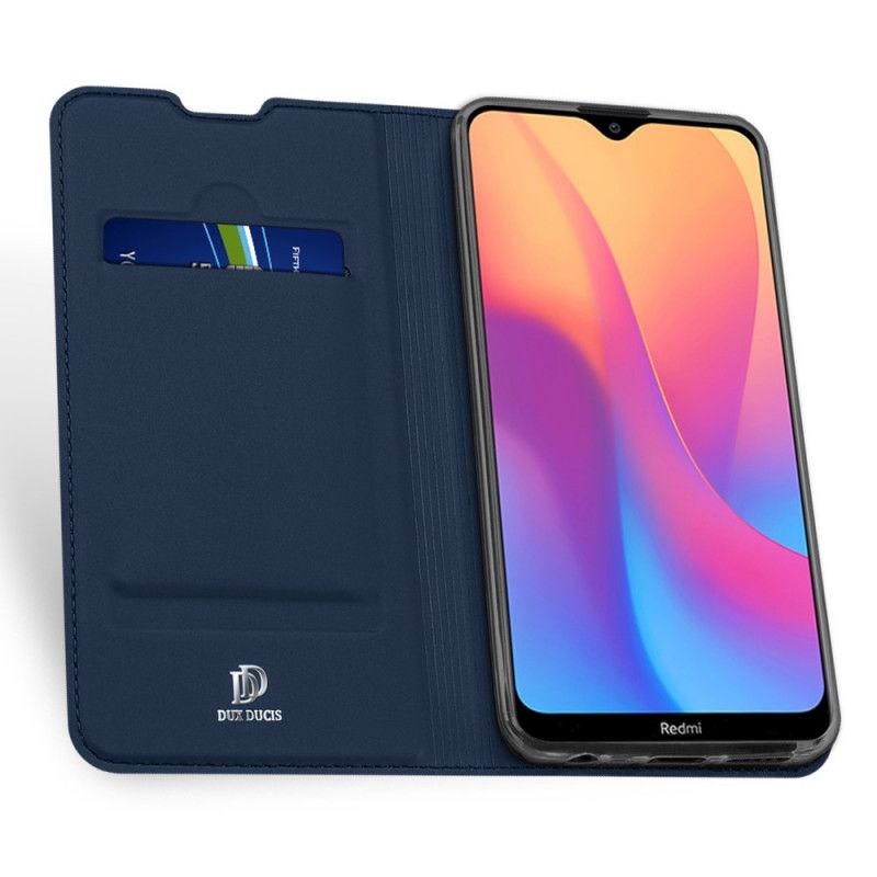 Folio-hoesje Xiaomi Redmi 8A Donkerblauw Zwart Dux Ducis Pro Serie Skin