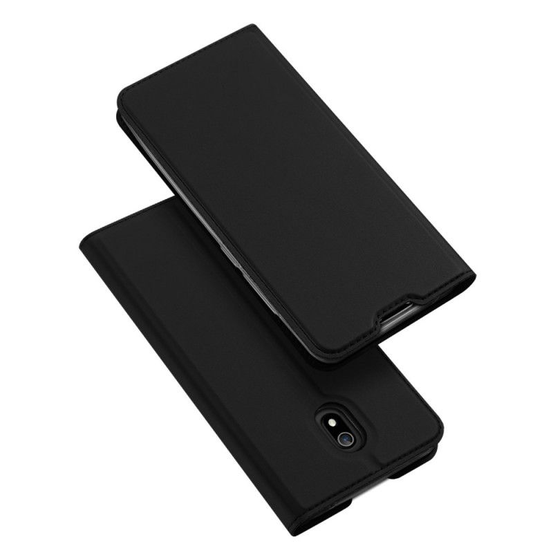 Folio-hoesje Xiaomi Redmi 8A Donkerblauw Zwart Dux Ducis Pro Serie Skin