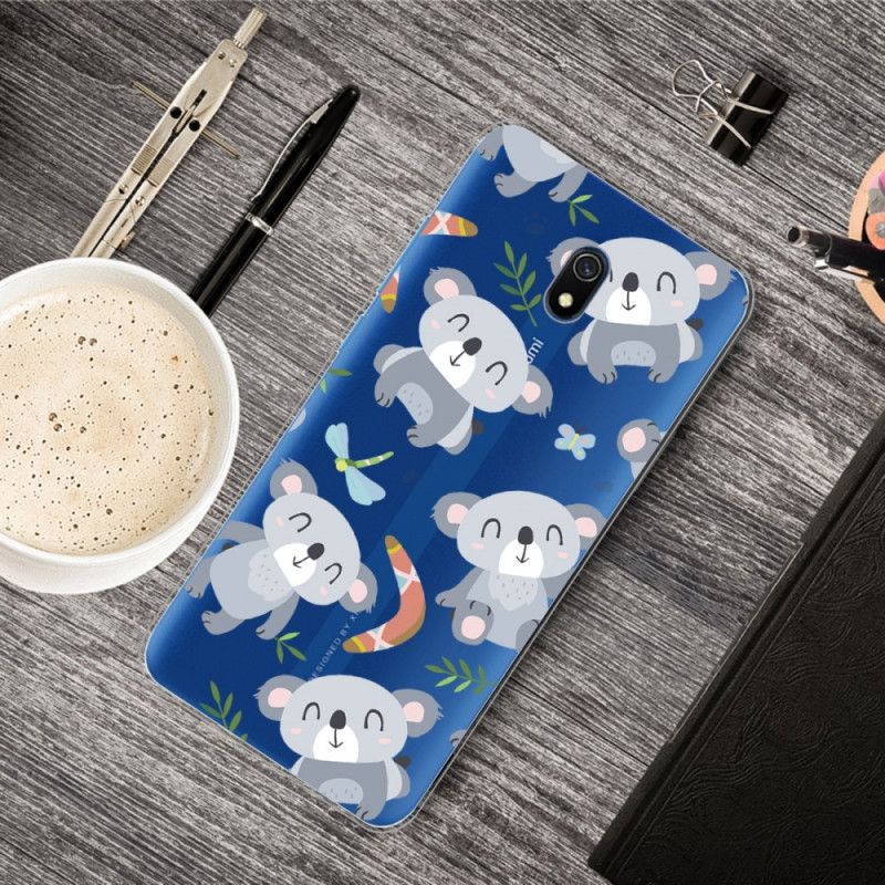 Hoesje Xiaomi Redmi 8A Kleine Grijze Panda'S