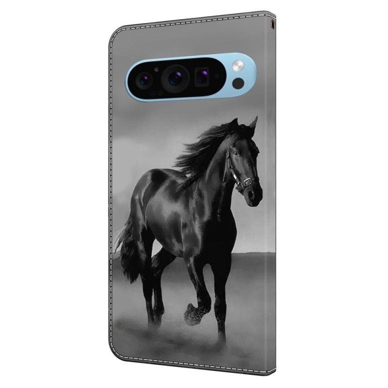 Bescherming Hoesje Google Pixel 9 Pro Xl Zwart Paard