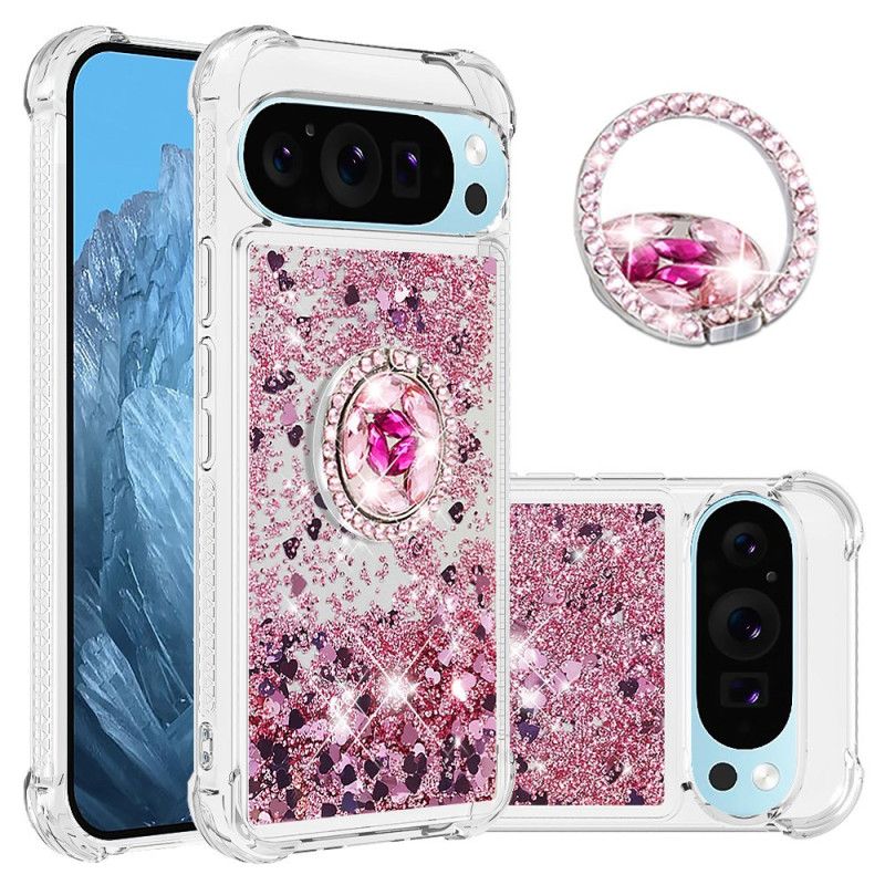 Cover Hoesje Google Pixel 9 Pro Xl Telefoonhoesje Glittersteunring