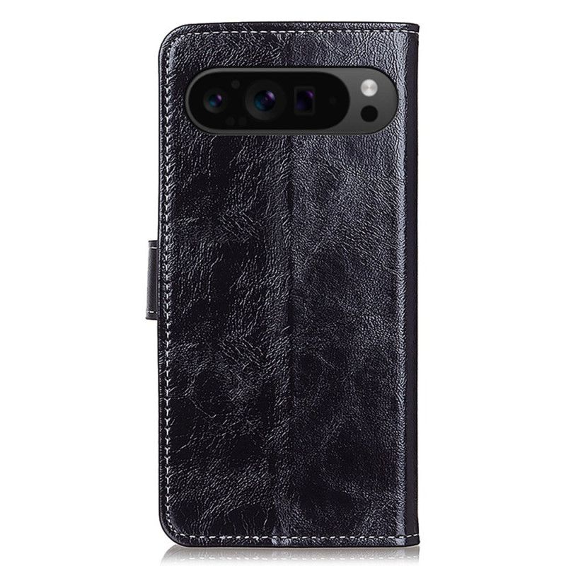 Flip Case Leren Google Pixel 9 Pro Xl Glanzend Kunstleer