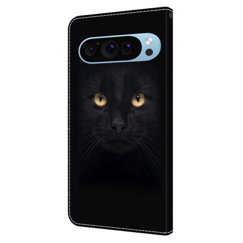 Folio-hoesje Google Pixel 9 Pro Xl Telefoonhoesje Zwarte Kat