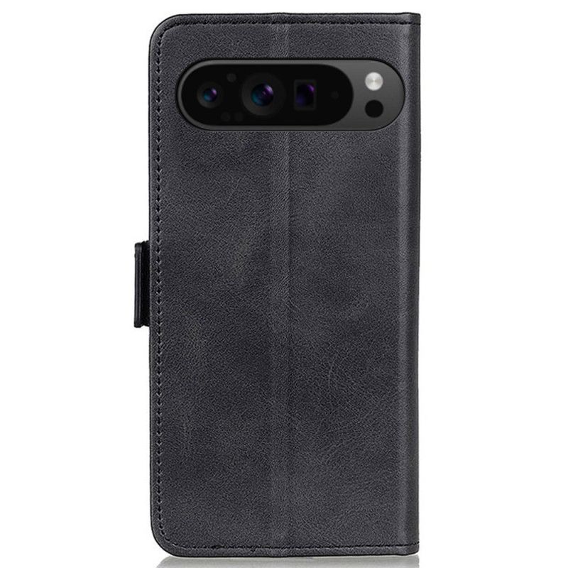 Leren Hoesje Google Pixel 9 Pro Xl Dubbele Sluiting Bescherming Hoesje