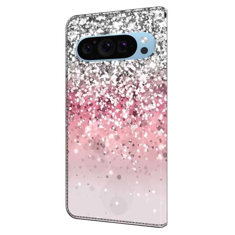 Leren Hoesje Google Pixel 9 Pro Xl Verloopglitter Bescherming Hoesje