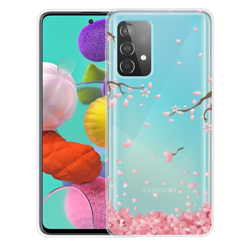 Cover Hoesje Samsung Galaxy A72 4G / A72 5G Telefoonhoesje Bloeiende Takken