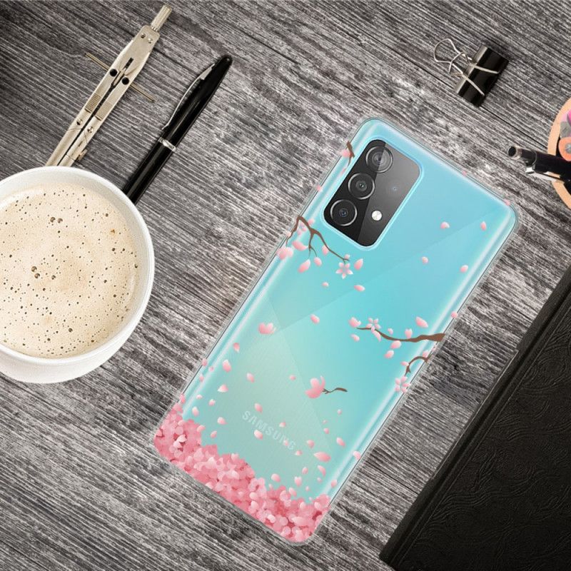 Cover Hoesje Samsung Galaxy A72 4G / A72 5G Telefoonhoesje Bloeiende Takken