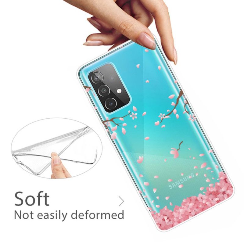 Cover Hoesje Samsung Galaxy A72 4G / A72 5G Telefoonhoesje Bloeiende Takken