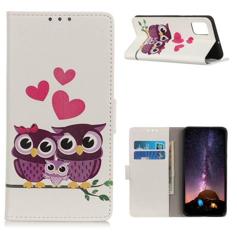 Flip Case Leren Samsung Galaxy A72 4G / A72 5G Familie Van Uilen