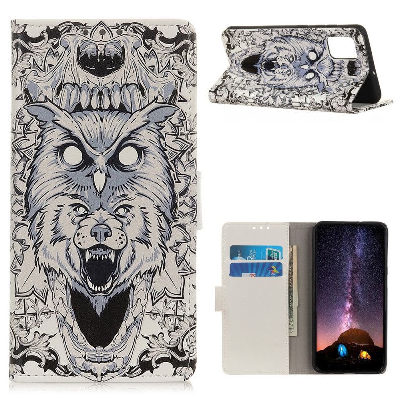 Flip Case Leren Samsung Galaxy A72 4G / A72 5G Woeste Dieren