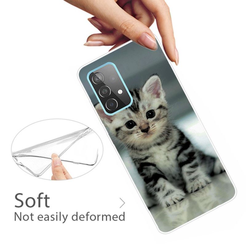 Hoesje Samsung Galaxy A72 4G / A72 5G Kitten Kitten