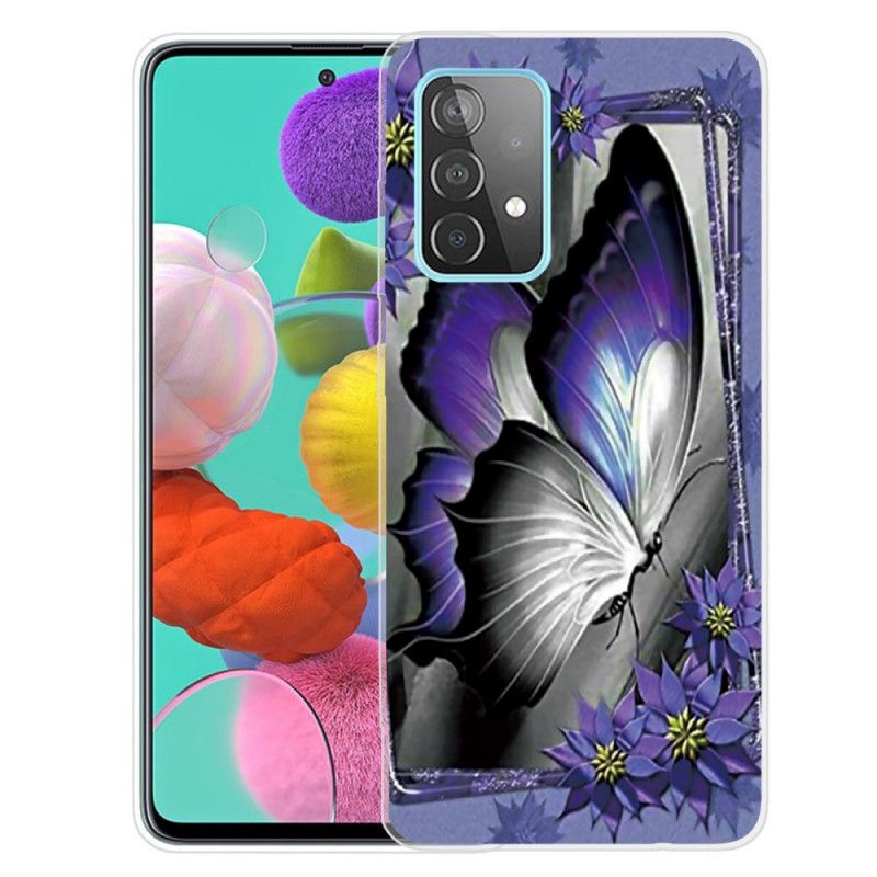 Hoesje Samsung Galaxy A72 4G / A72 5G Koninklijke Vlinder