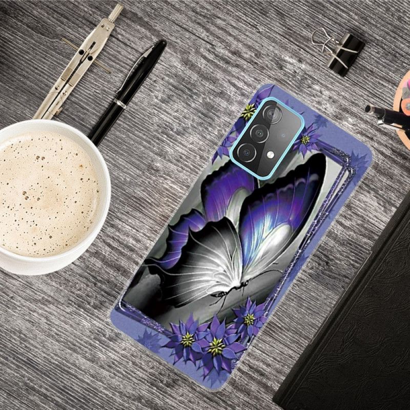 Hoesje Samsung Galaxy A72 4G / A72 5G Koninklijke Vlinder