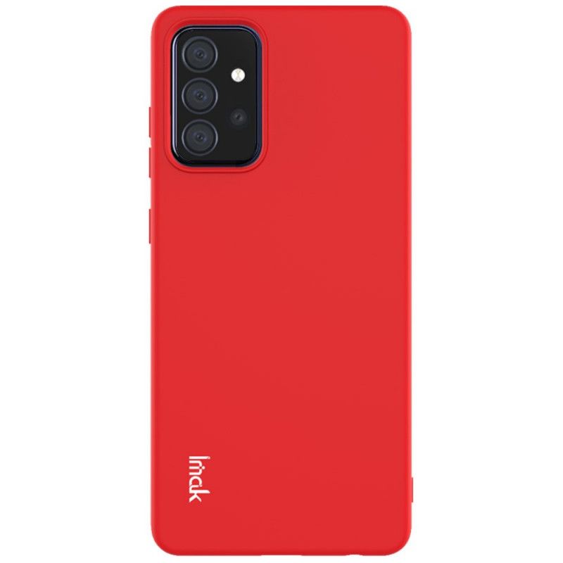 Hoesje Samsung Galaxy A72 4G / A72 5G Rood Zwart Imak Uc-2 Reeks