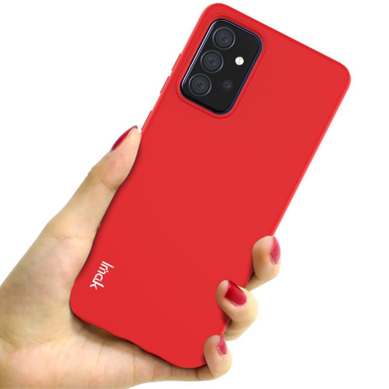 Hoesje Samsung Galaxy A72 4G / A72 5G Rood Zwart Imak Uc-2 Reeks