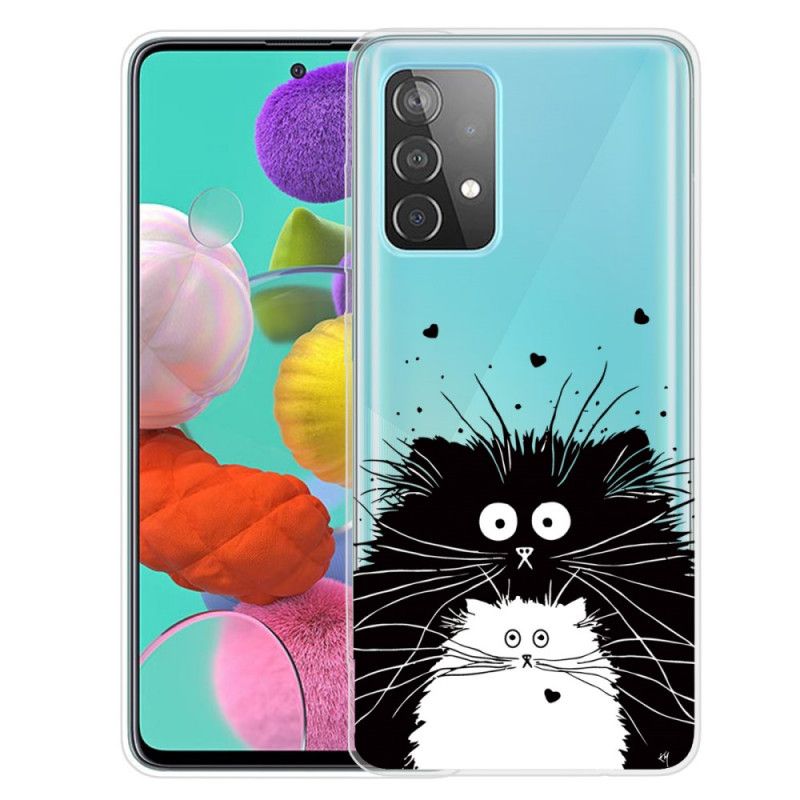 Hoesje voor Samsung Galaxy A72 4G / A72 5G Let Op De Katten