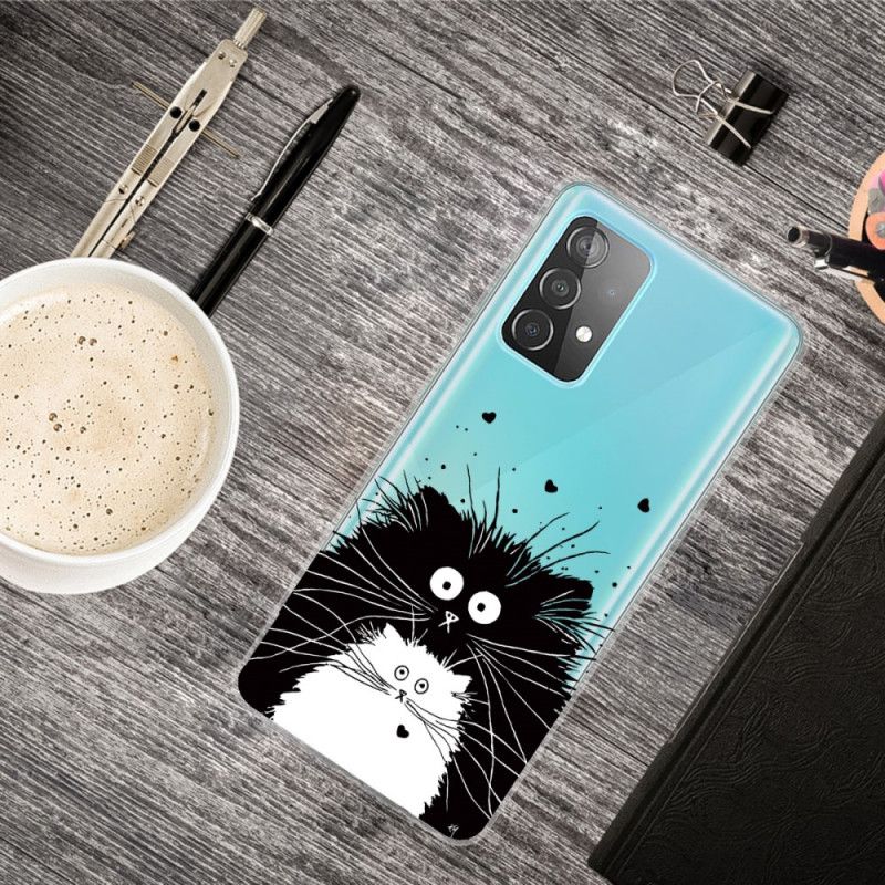 Hoesje voor Samsung Galaxy A72 4G / A72 5G Let Op De Katten