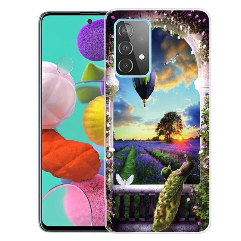 Hoesje voor Samsung Galaxy A72 4G / A72 5G Luchtballonslang