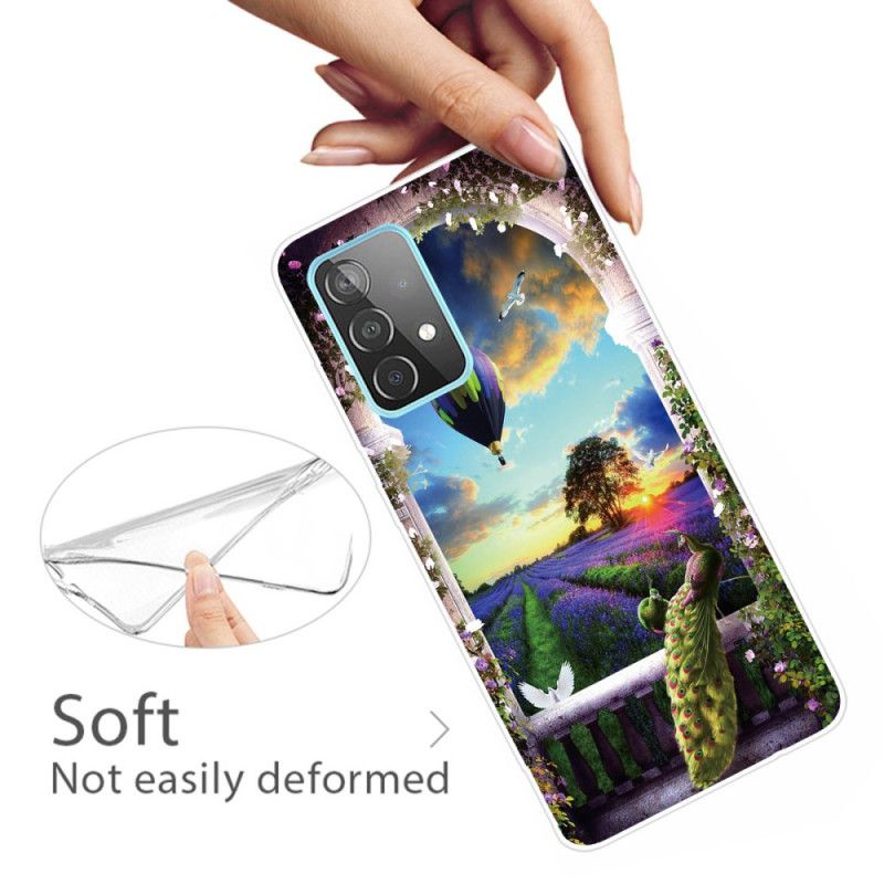 Hoesje voor Samsung Galaxy A72 4G / A72 5G Luchtballonslang