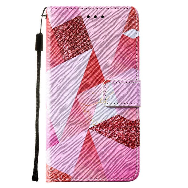 Leren Hoesje Samsung Galaxy A72 4G / A72 5G Roze Afbeelding