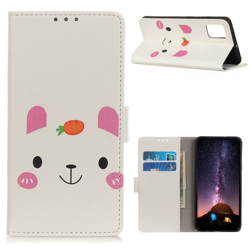 Leren Hoesje Samsung Galaxy A72 4G / A72 5G Telefoonhoesje Leuke Cartoon