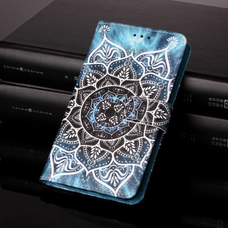 Leren Hoesje voor Samsung Galaxy A72 4G / A72 5G Mandala In De Lucht