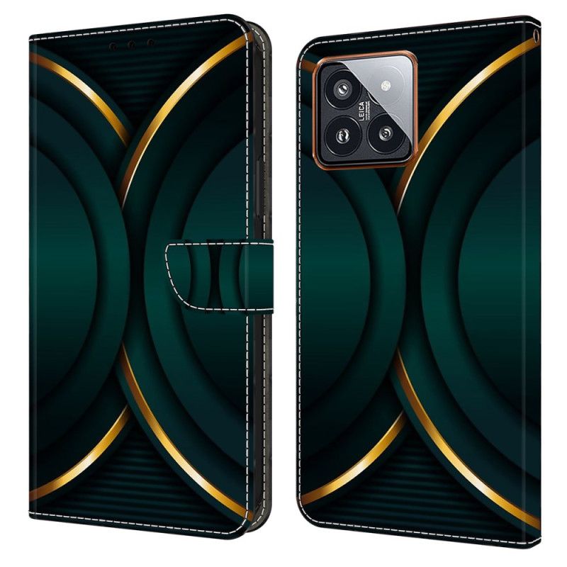 Bescherming Hoesje Xiaomi 14 Pro Gouden Omtrek