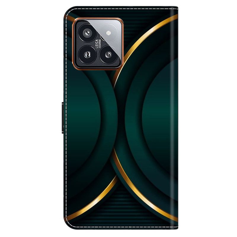 Bescherming Hoesje Xiaomi 14 Pro Gouden Omtrek