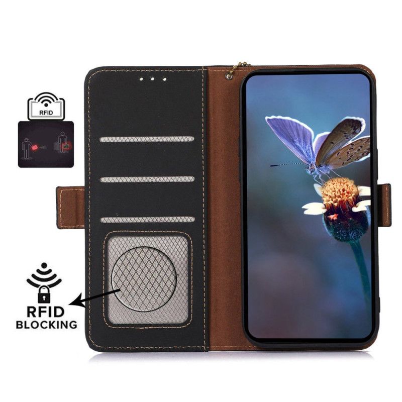 Bescherming Hoesje Xiaomi 14 Pro Leren Portemonnee Rfid-blokkering