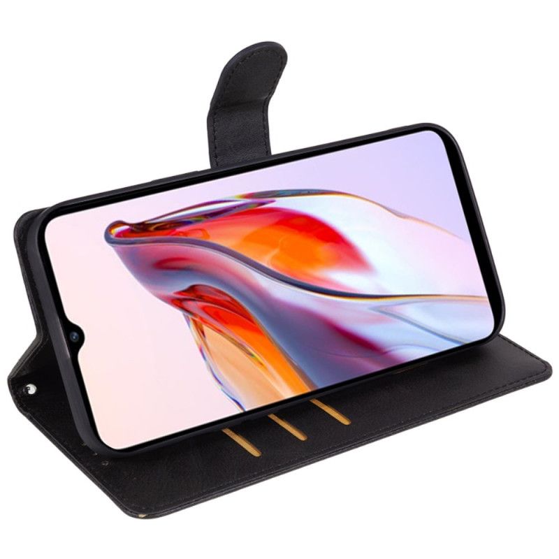 Flip Case Leren Xiaomi 14 Pro Ledereffect Met Riem