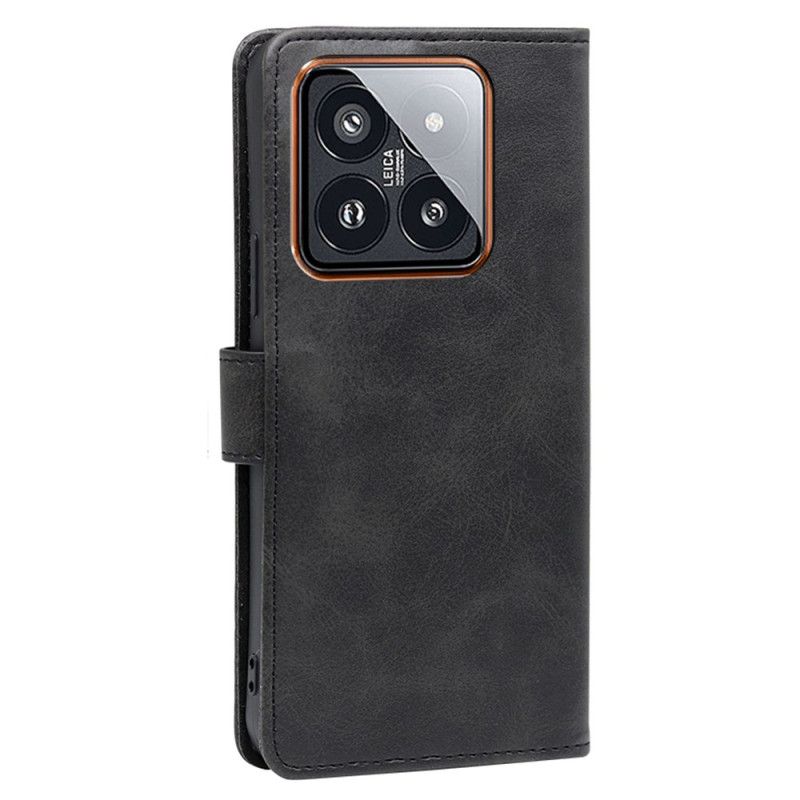 Flip Case Leren Xiaomi 14 Pro Magnetische Sluiting