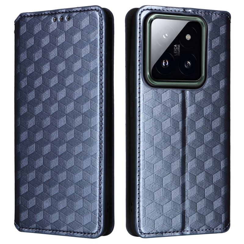 Folio-hoesje Xiaomi 14 Pro Telefoonhoesje 3d-kubussen