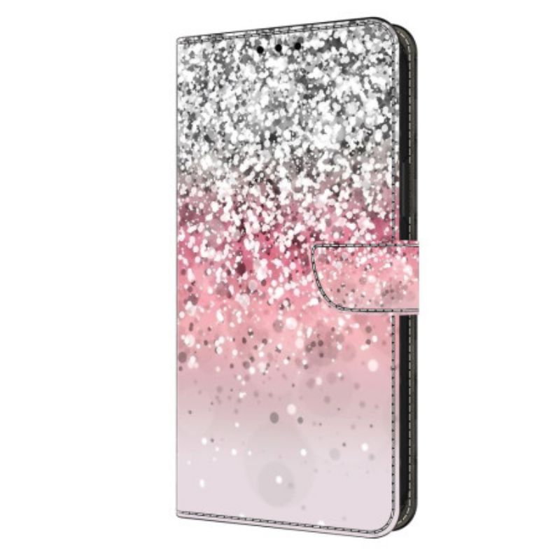 Folio-hoesje Xiaomi 14 Pro Telefoonhoesje Glitter Met Verloop