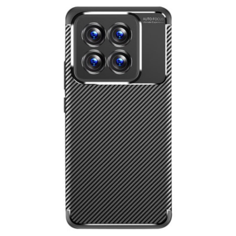 Hoesje Voor Xiaomi 14 Pro Flexibele Koolstofvezel