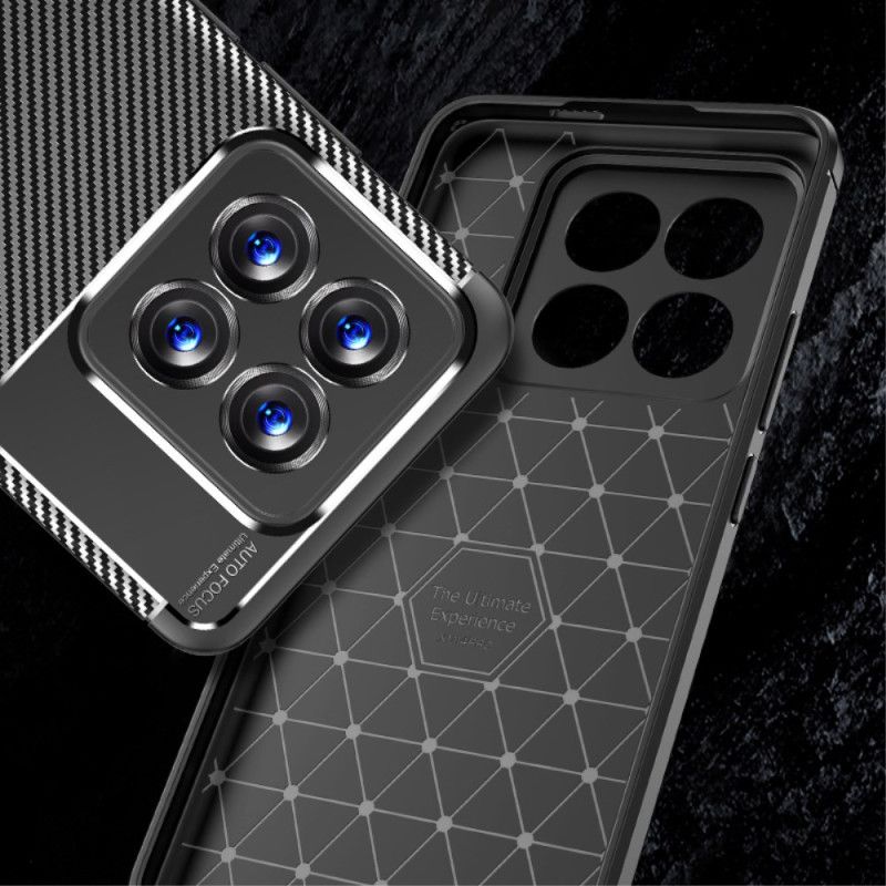 Hoesje Voor Xiaomi 14 Pro Flexibele Koolstofvezel