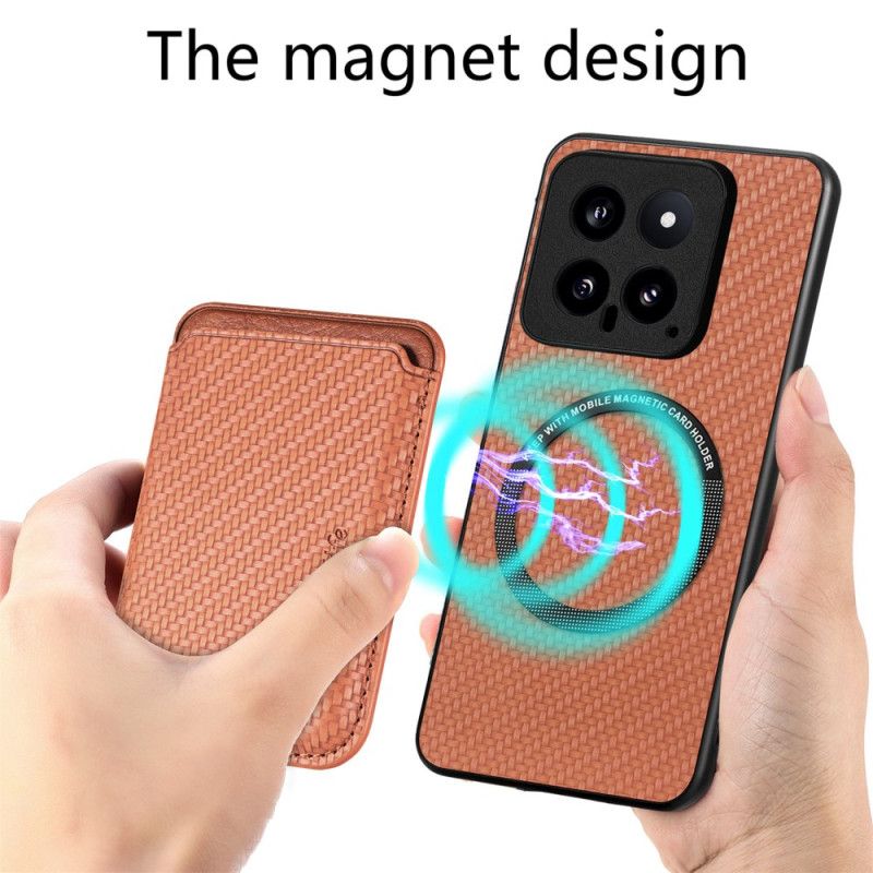 Hoesje Voor Xiaomi 14 Pro Magnetische Afneembare Kaarthouder