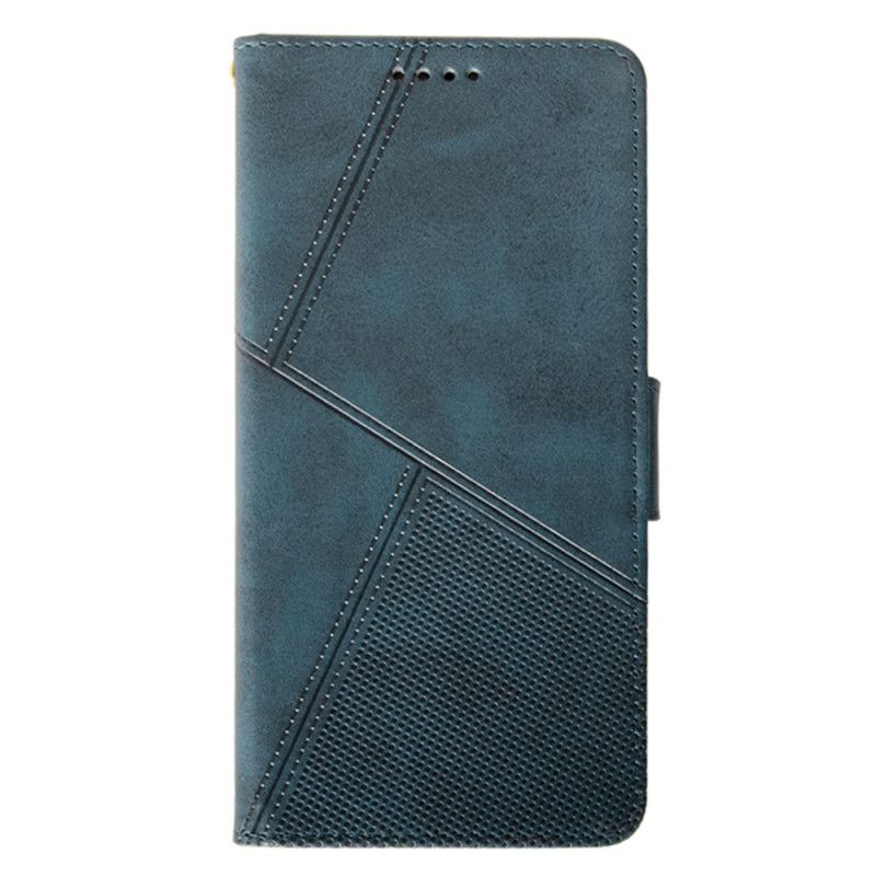 Leren Hoesje Xiaomi 14 Pro Idewei Geometrische Lijnen Bescherming Hoesje